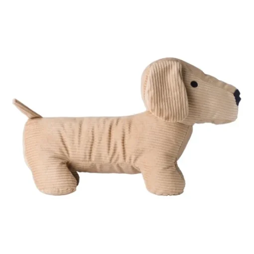 Gift Campaign Bassottino di peluche con occhi ricamati neri ed etichetta> Peluche