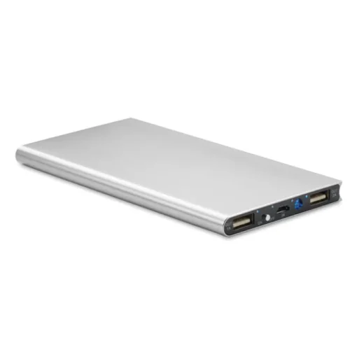Gift Campaign Batteria esterna con logo da 8000mAh in alluminio Powercard Extra> Power Bank Personalizzati