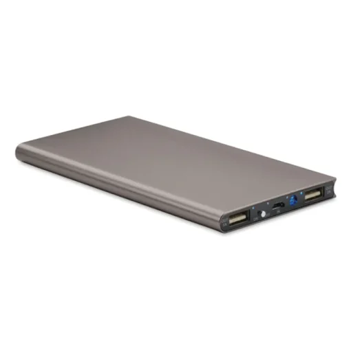 Gift Campaign Batteria esterna con logo da 8000mAh in alluminio Powercard Extra> Power Bank Personalizzati