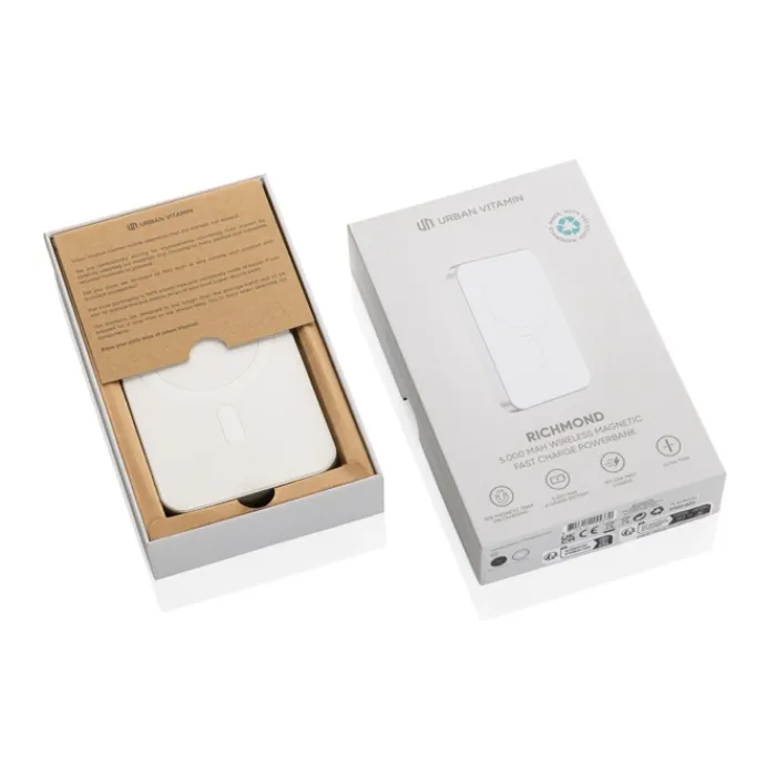 Gift Campaign Batteria esterna magnetica 5.000mAh ricarica veloce a 15 e 20W> Caricabatterie|Power Bank Personalizzati