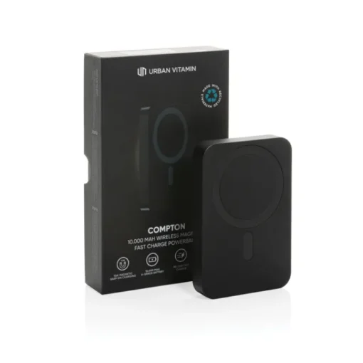 Gift Campaign Batteria esterna magnetica con batteria al cobalto da 10.000 mAh> Caricabatterie|Power Bank Personalizzati