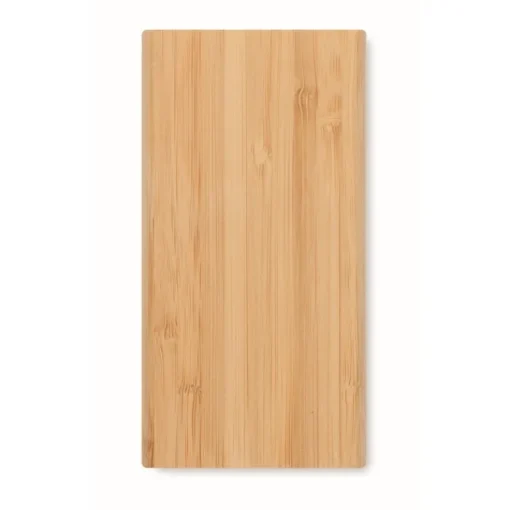 Gift Campaign Batteria esterna wireless in bambù da 6.000 mAh Powerbank Bamboo> Power Bank Personalizzati