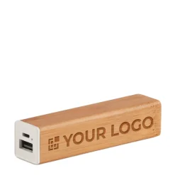 Gift Campaign Batteria portatile con scocca in bambù da 2.200 mAh Powerbank Bamboo><noscript><img width=