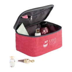 Gift Campaign Beauty case capiente in 300D ad alta densità con tasca interna Vogue> Beauty Case Personalizzati