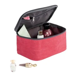 Gift Campaign Beauty case capiente in 300D ad alta densità con tasca interna Vogue> Beauty Case Personalizzati