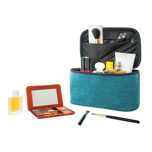 Gift Campaign Beauty case capiente in 300D ad alta densità con tasca interna Vogue> Beauty Case Personalizzati