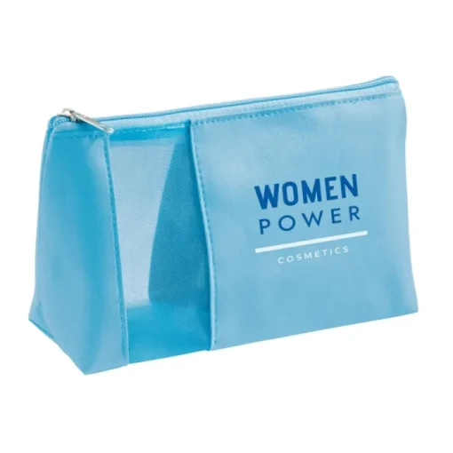 Gift Campaign Beauty case con logo economico in microfibra e rete Cosmo> Gadget Per Parrucchieri|Pochette Personalizzate