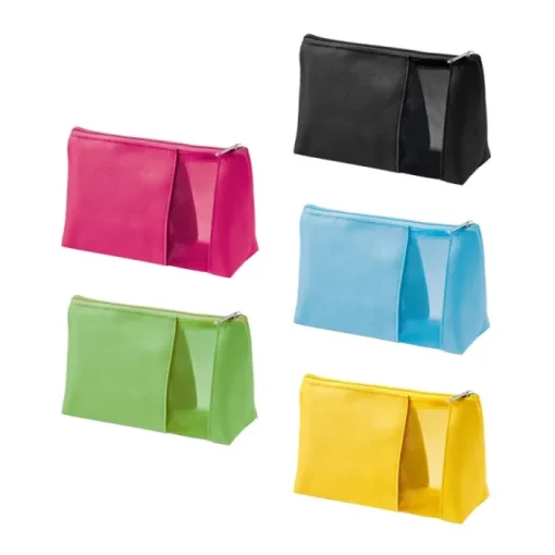 Gift Campaign Beauty case con logo economico in microfibra e rete Cosmo> Gadget Per Parrucchieri|Pochette Personalizzate