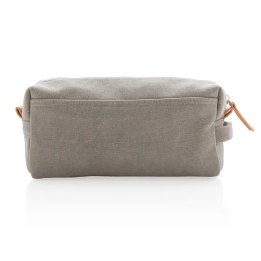 Gift Campaign Beauty case con logo in tessuto canvas con dettagli in PU Casual> Beauty Case Personalizzati
