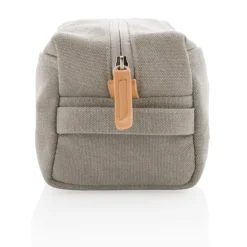 Gift Campaign Beauty case con logo in tessuto canvas con dettagli in PU Casual></noscript> Beauty Case Personalizzati