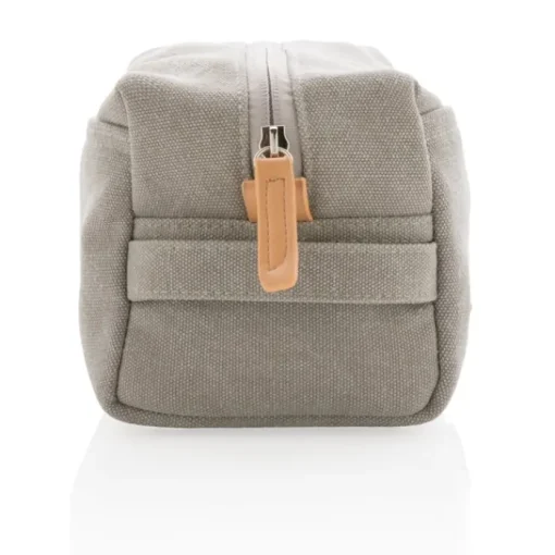 Gift Campaign Beauty case con logo in tessuto canvas con dettagli in PU Casual> Beauty Case Personalizzati