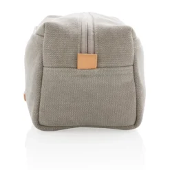 Gift Campaign Beauty case con logo in tessuto canvas con dettagli in PU Casual></noscript> Beauty Case Personalizzati