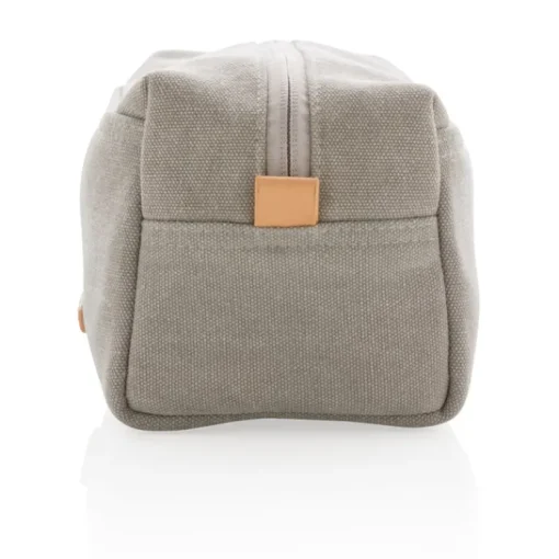 Gift Campaign Beauty case con logo in tessuto canvas con dettagli in PU Casual> Beauty Case Personalizzati