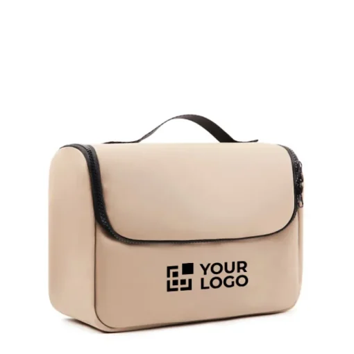 Gift Campaign Beauty case da viaggio pelle nabuk sintetica idrorepellente con manico> Beauty Case Personalizzati