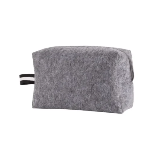 Gift Campaign Beauty case in feltro rPET da 360 g/m² con manico laterale bicolore> Beauty Case Personalizzati