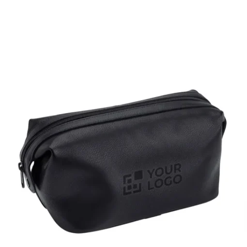 Gift Campaign Beauty case in pelle promozionali con due bottoni laterali> Pochette Personalizzate|Beauty Case Personalizzati