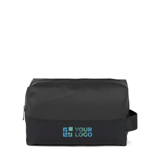 Gift Campaign Beauty case in poliestere riciclato dal design elegante e minimalista> Beauty Case Personalizzati