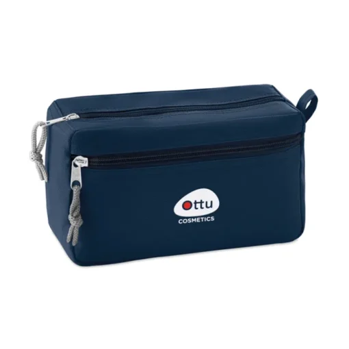 Gift Campaign Beauty case in poliestere 600D con retro in PPE e doppia tasca DuoZip> Beauty Case Personalizzati