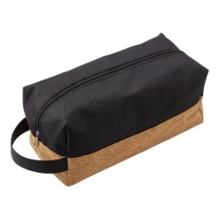 Gift Campaign Beauty case in poliestere 600D con fondo in sughero con logo Cork></noscript> Beauty Case Personalizzati