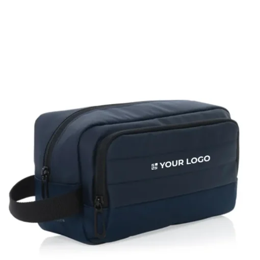Gift Campaign Beauty case in rPET con ampio scomparto, tasca esterna e manico> Beauty Case Personalizzati