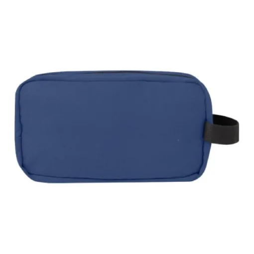 Gift Campaign Beauty case in tela riciclata 330 g/m2 con comodo cinturino e placca> Beauty Case Personalizzati