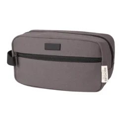 Gift Campaign Beauty case in tela riciclata 330 g/m2 con comodo cinturino e placca></noscript> Beauty Case Personalizzati