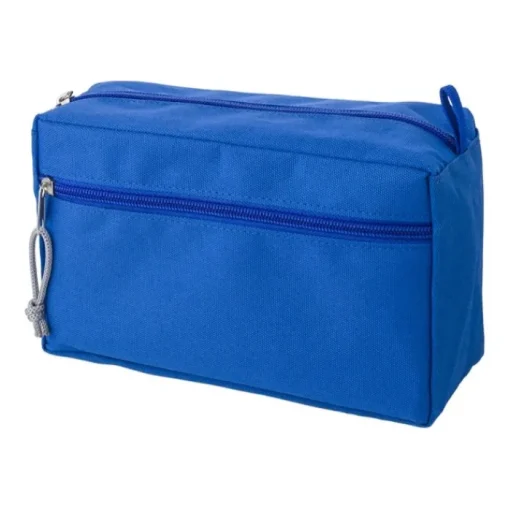 Gift Campaign Beauty case personalizzato con doppia zip in 600D RPET Essential> Beauty Case Personalizzati