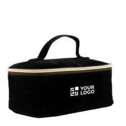 Gift Campaign Beauty case promozionale in velluto di poliestere 280 g/m² con manico></noscript> Beauty Case Personalizzati