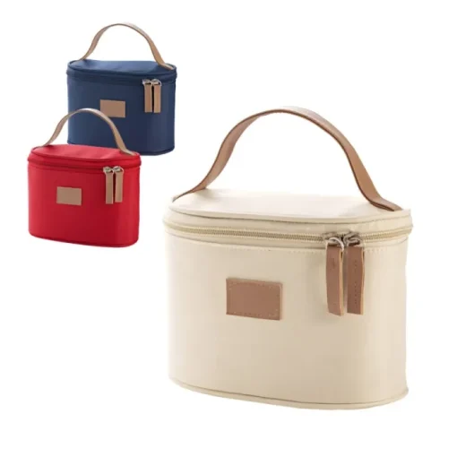 Gift Campaign Beauty case raffinato in microfibra e dettagli in similpelle Clubstyle> Beauty Case Personalizzati