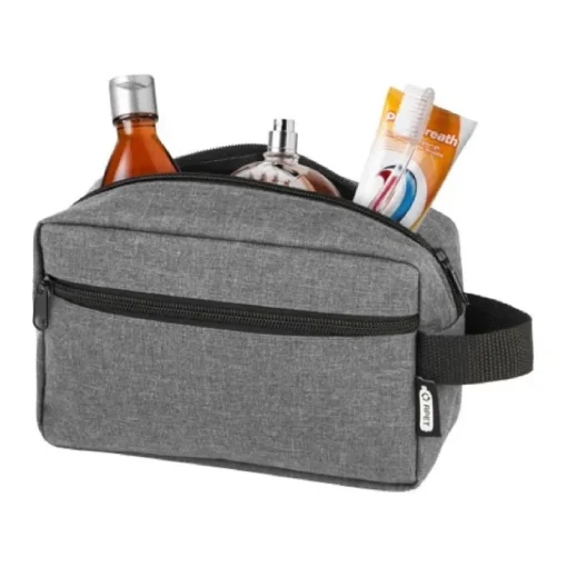 Gift Campaign Beauty case unisex con logo in poliestere riciclato certificato 300D> Beauty Case Personalizzati