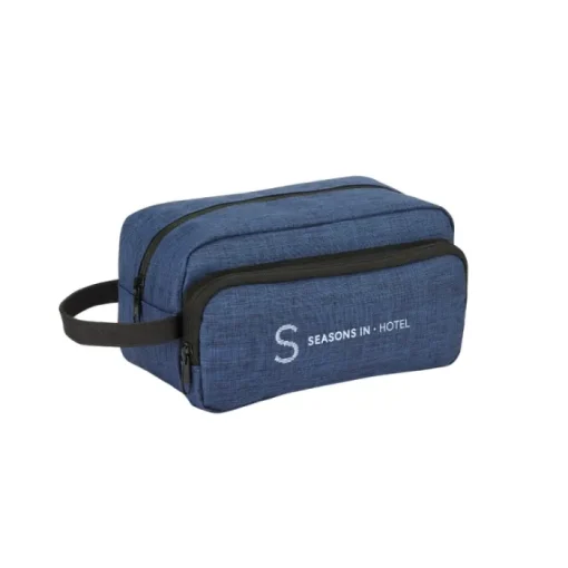 Gift Campaign Beauty case uomo in 300D da alta densità con interno foderato Trend> Beauty Case Personalizzati