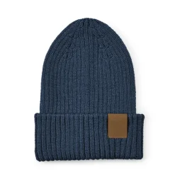 Gift Campaign Berretto in cotone riciclato con patch personalizzabile finitura a coste> Berretti Invernali