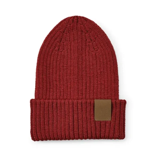 Gift Campaign Berretto in cotone riciclato con patch personalizzabile finitura a coste> Berretti Invernali