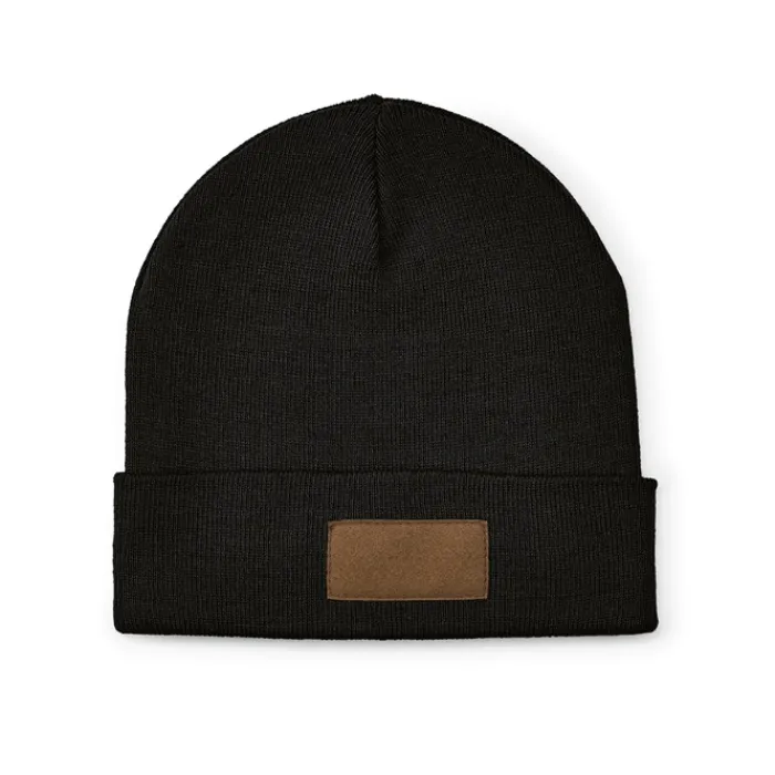 Gift Campaign Berretto in lana ed rPET con patch personalizzabile sul risvolto> Berretti Invernali