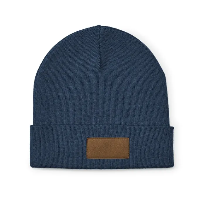 Gift Campaign Berretto in lana ed rPET con patch personalizzabile sul risvolto> Berretti Invernali