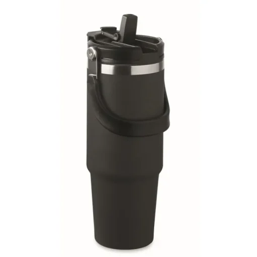 Gift Campaign Bicchiere a doppia parete con cannuccia, beccuccio e manico da 850ml> Bicchieri Termici Personalizzati
