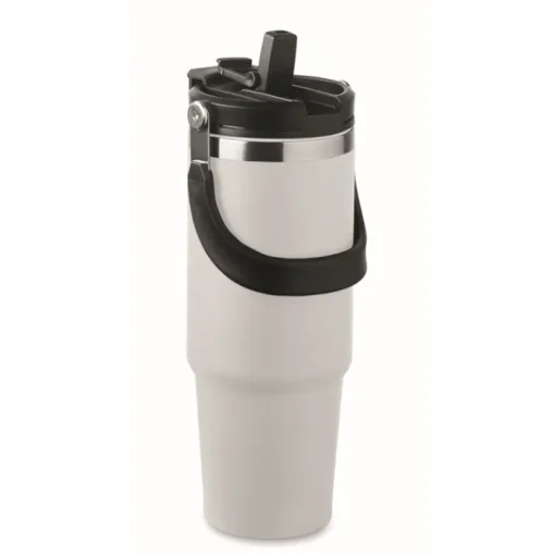 Gift Campaign Bicchiere a doppia parete con cannuccia, beccuccio e manico da 850ml> Bicchieri Termici Personalizzati
