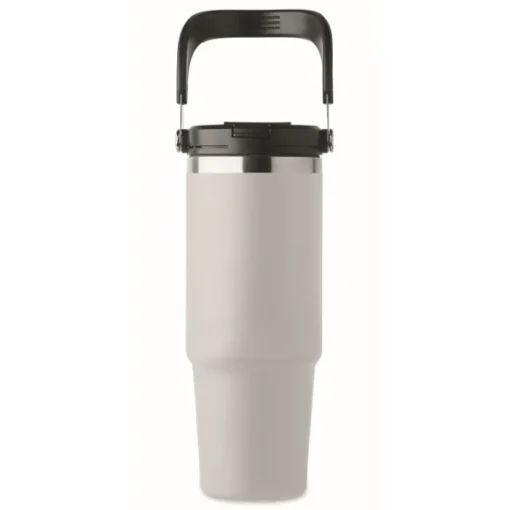 Gift Campaign Bicchiere a doppia parete con cannuccia, beccuccio e manico da 850ml> Bicchieri Termici Personalizzati