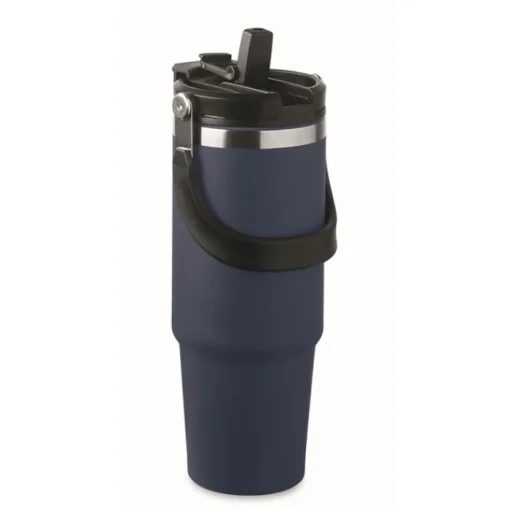 Gift Campaign Bicchiere a doppia parete con cannuccia, beccuccio e manico da 850ml> Bicchieri Termici Personalizzati