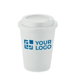 Gift Campaign Bicchiere asporto con logo doppio strato con tappo 300ml Simple></noscript> Bicchieri Take Away