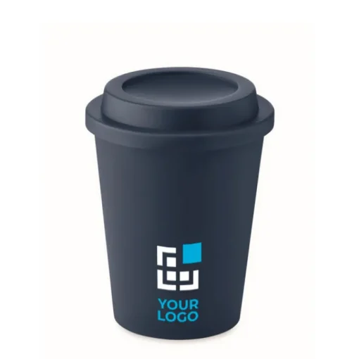 Gift Campaign Bicchiere asporto doppio strato tappo antifuga 300ml TakeAway Minimal> Bicchieri Take Away