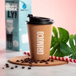 Gift Campaign Bicchiere asporto in sughero tappo di sicurezza 350ml Takeaway Cork></noscript> Gadget Ecologici|Bicchieri Take Away