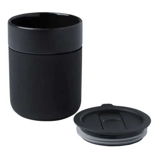 Gift Campaign Bicchiere ceramica con involucro in silicone e tappo in plastica 330ml> Bicchieri Take Away