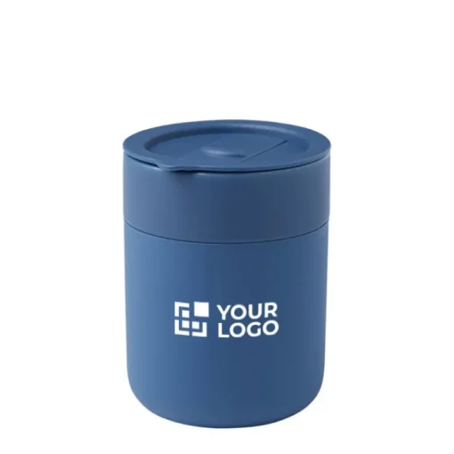Gift Campaign Bicchiere ceramica con involucro in silicone e tappo in plastica 330ml> Bicchieri Take Away