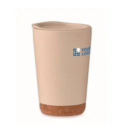 Gift Campaign Bicchiere da asporto a doppia parete in PP con base in sughero 300ml></noscript> Bicchieri Take Away