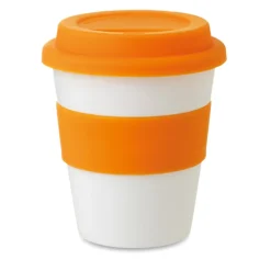 Gift Campaign Bicchiere da asporto con tappo e fascia abbinati 350ml Takeaway><noscript><img width=