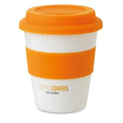 Gift Campaign Bicchiere da asporto con tappo e fascia abbinati 350ml Takeaway><noscript><img width=