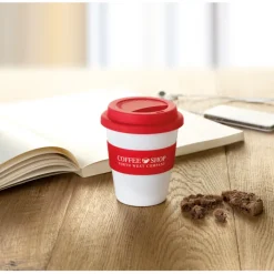 Gift Campaign Bicchiere da asporto con tappo e fascia abbinati 350ml Takeaway><noscript><img width=