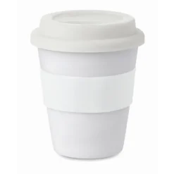 Gift Campaign Bicchiere da asporto con tappo e fascia abbinati 350ml Takeaway><noscript><img width=