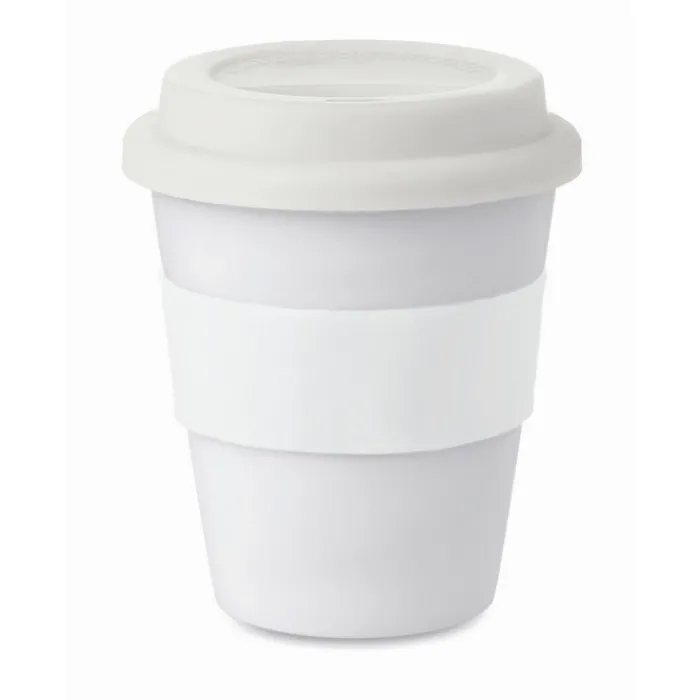 Gift Campaign Bicchiere da asporto con tappo e fascia abbinati 350ml Takeaway> Bicchieri Take Away